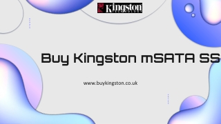 Buy Kingston mSATA SSD