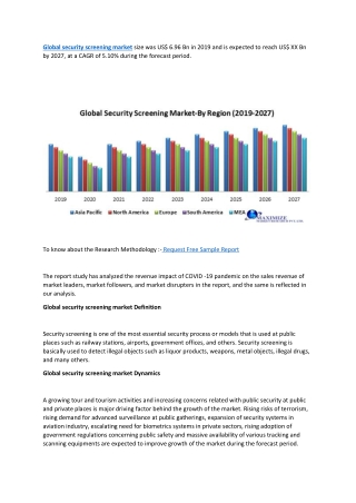 Global security screening market