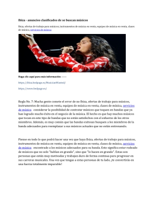 Ibiza - anuncios clasificados de se buscan músicos-converted