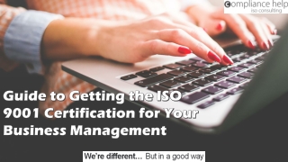 Guide to Getting the ISO 9001 Certification for Your Business Management