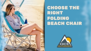 Choose The Right Folding Beach Chair