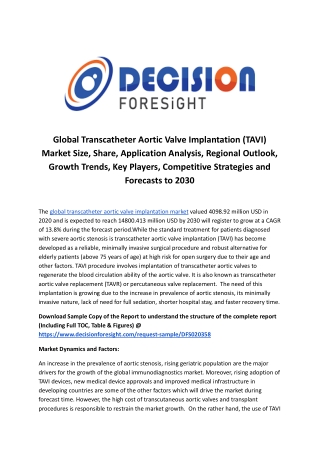 Global Transcatheter Aortic Valve Implantation (TAVI) Market.docx