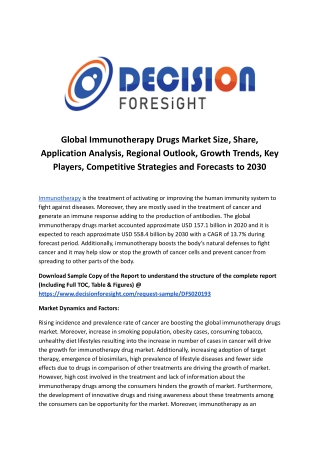 Global Immunotherapy Drugs Market.docx