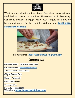 Best Pizza Places in green bay aa