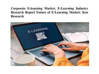 Future Of E-Learning Market