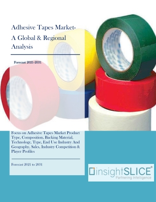 Adhesive Tapes Market Size, Share, Sales, Analysis, Forecast To 2031