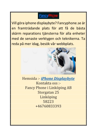 Iphone Displaybyte  Fancyphone.se