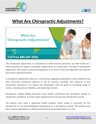 What Are Chiropractic Adjustments?