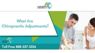 What Are Chiropractic Adjustments?