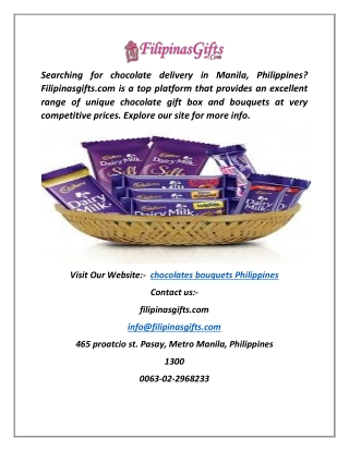 Chocolates Bouquets Philippines | Filipinasgifts.com