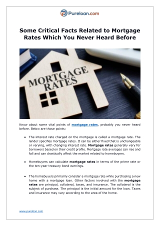 some-critical-facts-related-to-mortgage-rates-which-you-never-heard-before-Pureloan