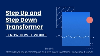 Difference Step Down and Step Up Transformer Working