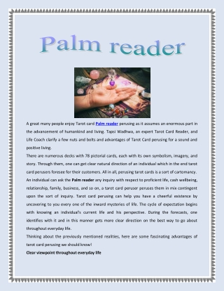 Palm reader