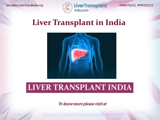 Look At Liver Transplant India