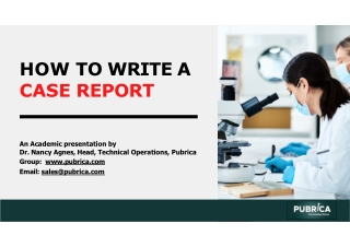 How to write a case report – Pubrica
