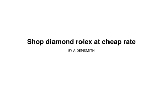 Shop diamond rolex at cheap rate