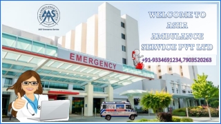 Hire Air Ambulance Service with low cost based |ASHA