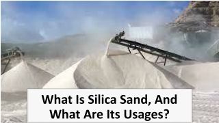 Silica Sand Is used to making plates