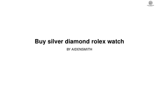 Buy silver diamond rolex watch