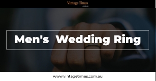 Stylish Men's wedding rings  - Vintage Times