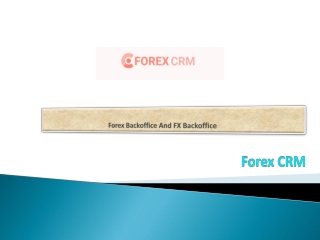 Forex Backoffice And FX Backoffice