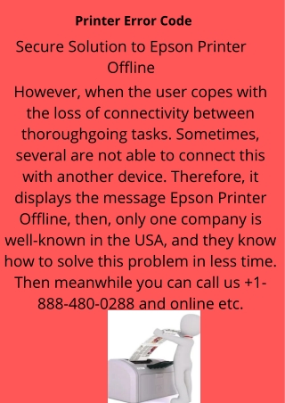 Secure  Solution to Epson Printer Offline