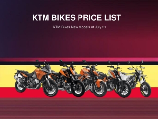 KTM BIKES PRICE LIST