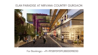 Elan paradise sector 50 walkthrough  ,Elan paradise nirvana country cinemas 9958