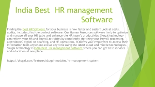 India Best  HR management Software