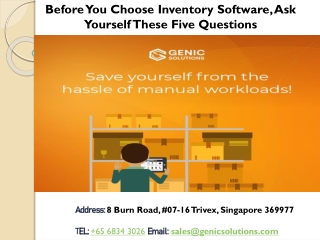 Before You Choose Inventory Software, Ask Yourself These Five Questions
