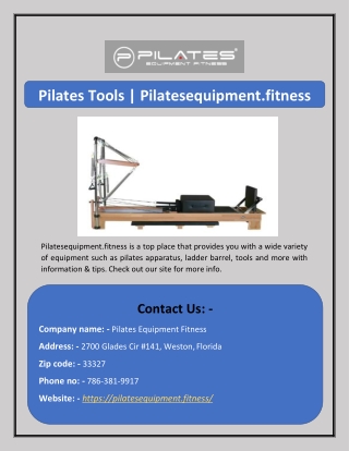 Pilates Tools | Pilatesequipment.fitness