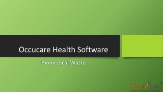 Bio medical waste management