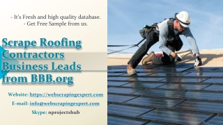 Scrape Roofing Contractors Business Leads from BBB.org
