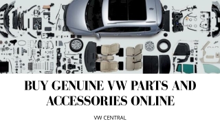 Buy genuine VW parts and accessories online