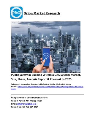 Public Safety in Building Wireless DAS System Market Trends, Size, Competitive A