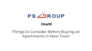 One10 - Things to Consider Before Buying an Apartments in New Town