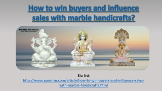 How to win buyers and influence sales with marble handicrafts