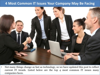 4 Most Common IT Issues Your Company May Be Facing