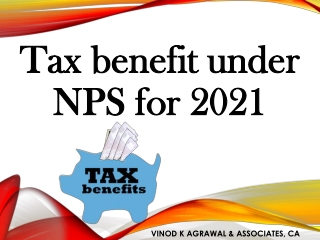 Tax Benefit under NPS for 2021
