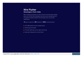 Hire Flutter Developer from India - Easy team scaleup and no contract lockins