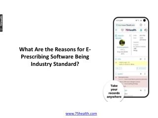 What Are the Reasons for E-Prescribing Software Being Industry Standard