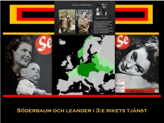 Söderbaum och Leander i Tredje Rikets tjänst