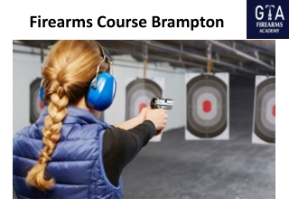 Firearms Course Brampton