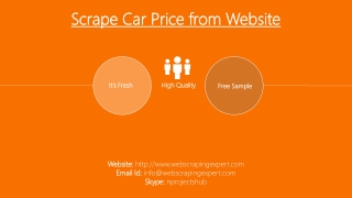 Scrape Car Price from Website