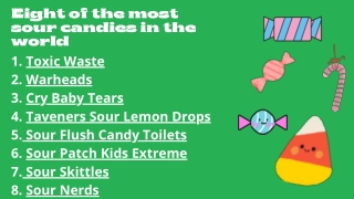 Eight of the most sour candies in the world