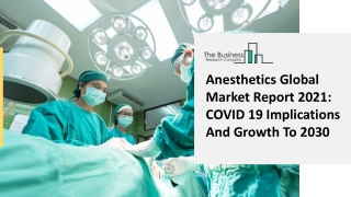 Anesthetics Market Size, Development Status, Share And Growth Trends