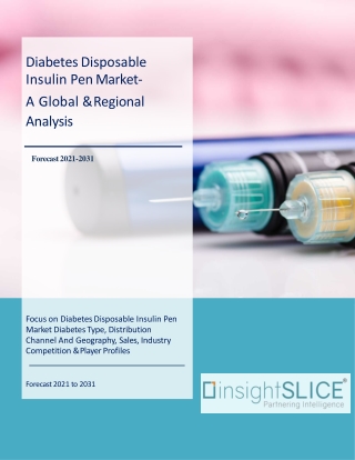 Diabetes Disposable Insulin Pen Market Share, Trends, Analysis and Forecasts