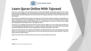 Learn Quran Online With Tajweed