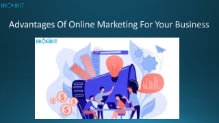 Advantages Of Online Marketing For Your Business