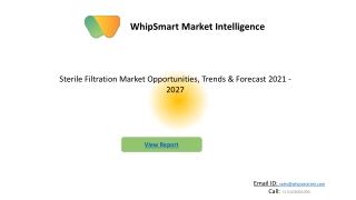 Sterile Filtration Market PPT
